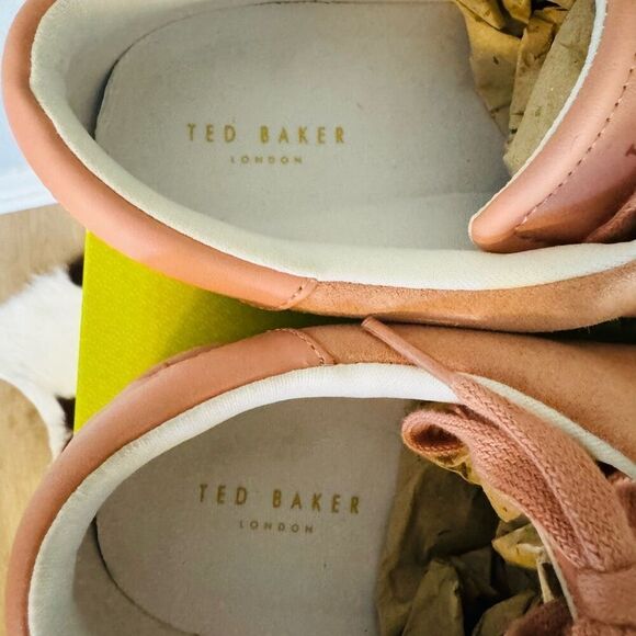 Ted Baker London Aryas Sneaker Leather Tennis‎ Shoe, Size 9.5, Dusty Pink, NWT - Picture 7 of 16